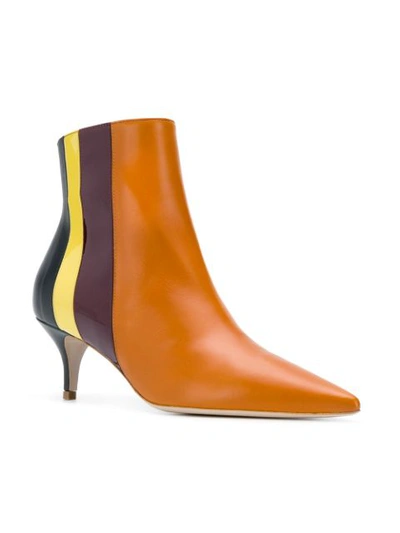 Shop Delpozo Socrate Ankle Boots - Orange