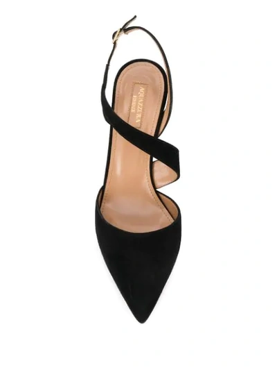 Shop Aquazzura Arden Slingback Pumps In Black