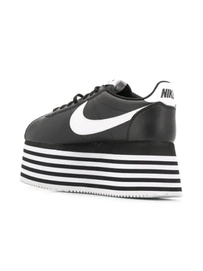 Shop Comme Des Garçons X Nike Platform Sneakers In Black