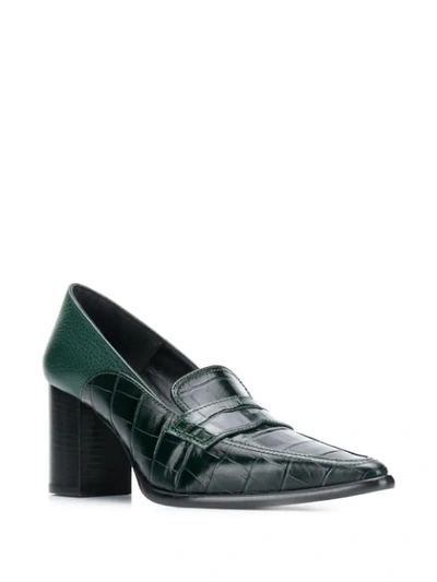 Shop Loewe Pumps Im Loafer-stil In 4110 Green