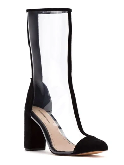 Shop Andrea Bogosian Transparent Boots - Black