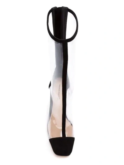 Shop Andrea Bogosian Transparent Boots - Black