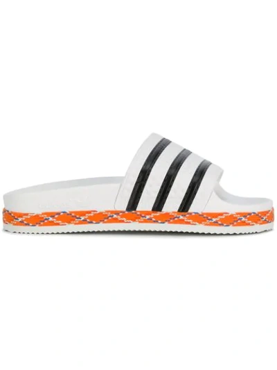 Shop Adidas Originals Adilette New Bold Slides In White