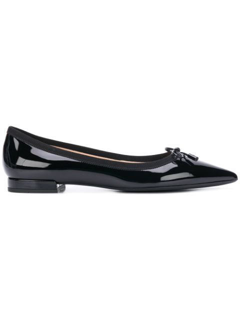 prada black ballet flats