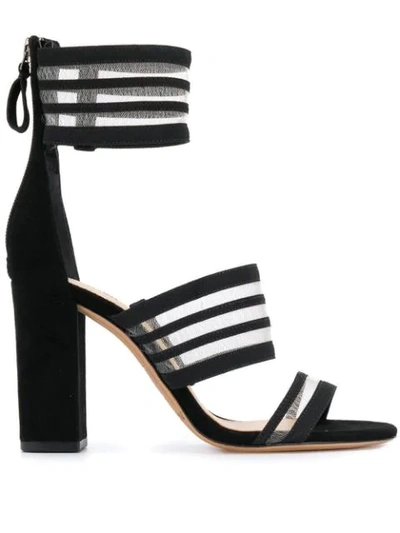 Shop Alexandre Birman Block Heel Strappy Sandals In Black