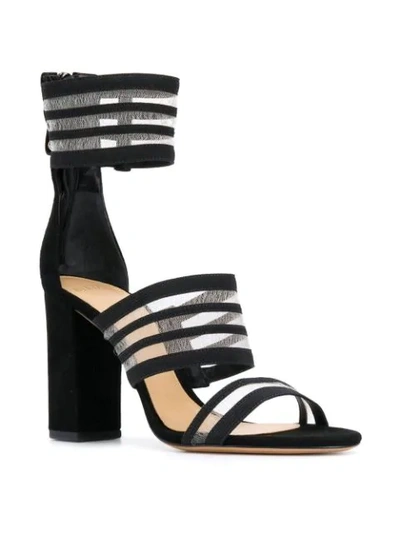 Shop Alexandre Birman Block Heel Strappy Sandals In Black