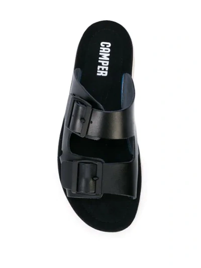 Shop Camper 2-strap Sandals In Negro