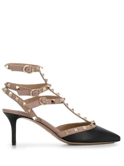 Shop Valentino Garavani Caged Pumps In Neutrals