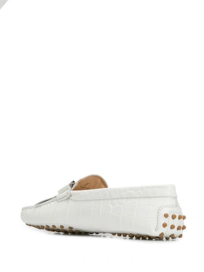 Tod's 'gommino' Loafer In B001 Bianco