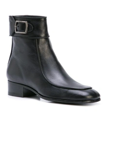 Shop Saint Laurent Miles Boots In 1000 Nero