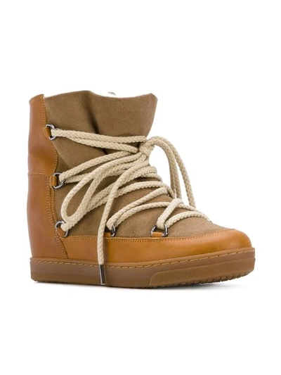 Shop Isabel Marant Étoile Nowles Boots In Neutrals