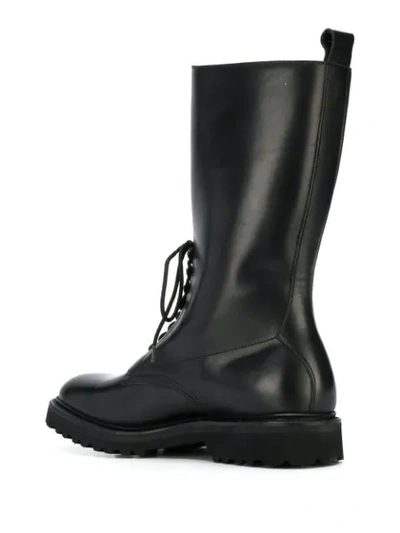 Shop Holland & Holland Buckle Boots In Black