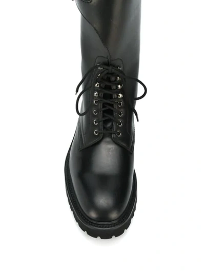 Shop Holland & Holland Buckle Boots In Black