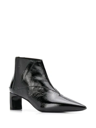 Shop Mcq By Alexander Mcqueen Patent Ankle Boots In Black