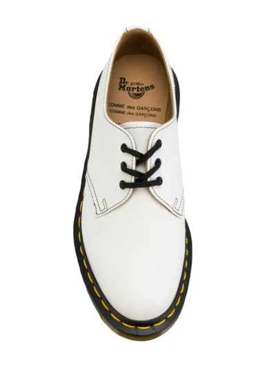 Shop Comme Des Garçons Comme Des Garçons Derby Shoes In White