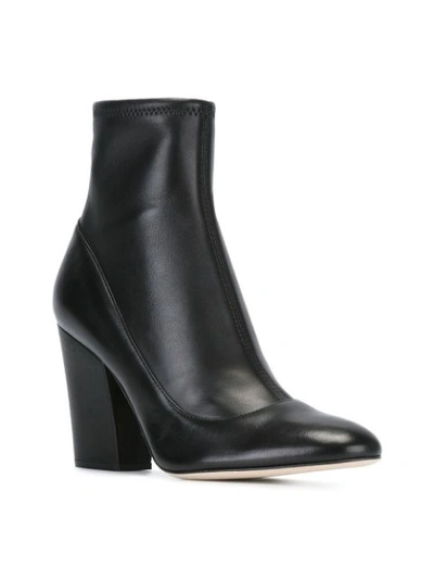 Shop Sergio Rossi Chunky Heel Ankle Boots