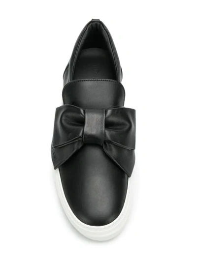 Shop Buscemi Bow Sneakers In Black