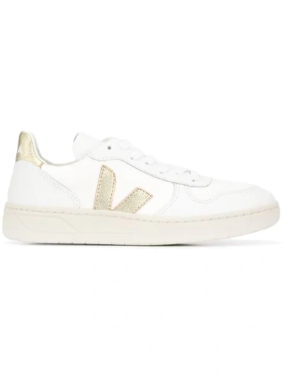 Shop Veja Low Top Sneakers In White