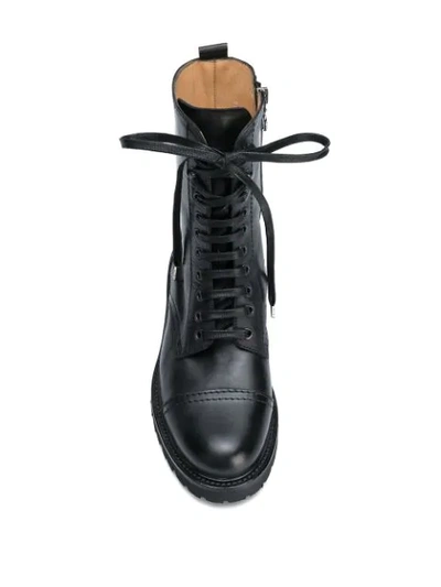 Shop Paris Texas Combat Lace-up Boots In Black