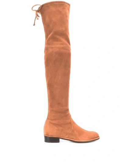 Shop Stuart Weitzman Over-the-knee Boots In Brown