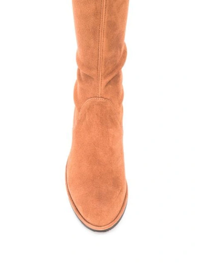 Shop Stuart Weitzman Over-the-knee Boots In Brown