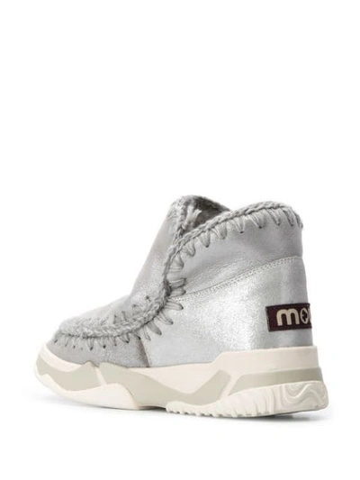 Shop Mou Eskimo 18 Ankle Boots In Grey