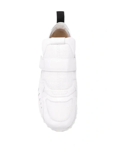 Shop Tod's Touch Strap Low-top Sneakers In White