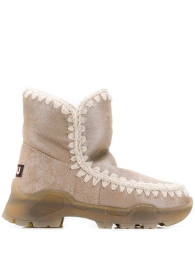 Shop Mou Eskimo Ntain Ankle Boots In Neutrals