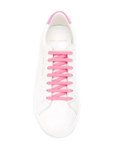 Shop Saint Laurent Andy Low-top Sneakers In White