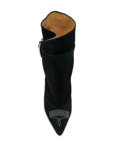 Shop Toga Buckle Boots In Black