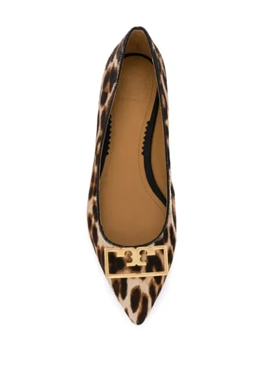 Shop Tory Burch Gigi Ballerina Shoes In Brown