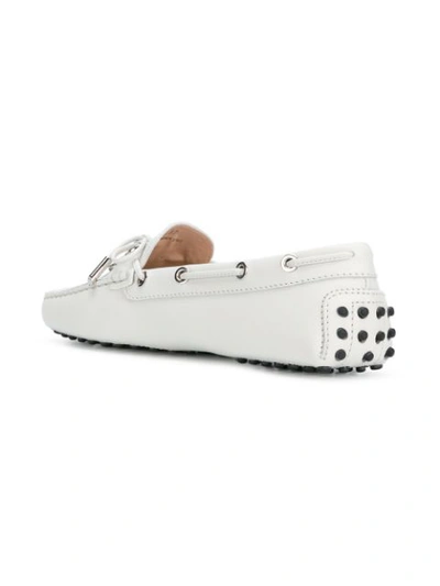 Shop Tod's Gommino Loafers - White