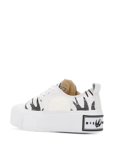 Shop Mcq By Alexander Mcqueen Swallow Platform Sneakers In White