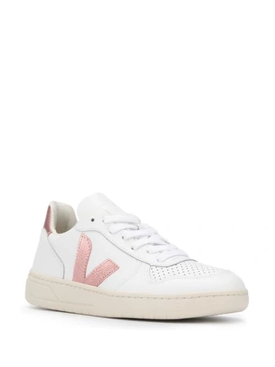 Shop Veja Low Top Sneakers In White