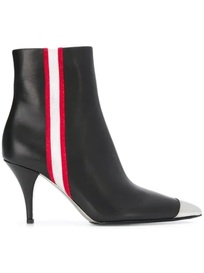 Shop Calvin Klein 205w39nyc Side Stripe Ankle Boots - Black