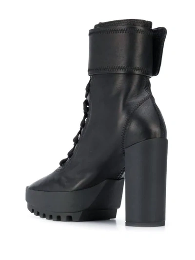 Shop Off-white Moto Wrap Booties In Black