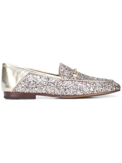 Shop Sam Edelman Glitter Loafers - Metallic