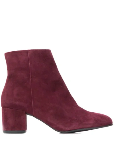 Shop Hogl Side-zip Ankle Boots In Red