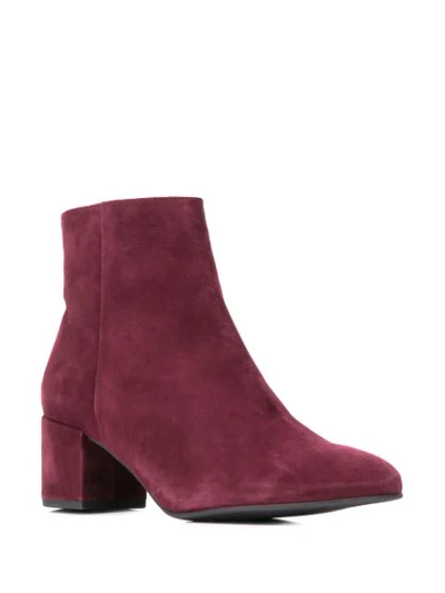 Shop Hogl Side-zip Ankle Boots In Red