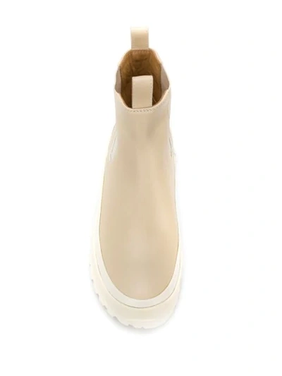 Shop Jil Sander Ankle Boots In 280 Open Beige