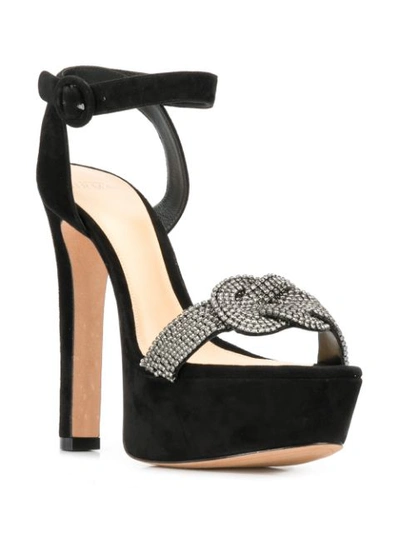 Shop Alexandre Birman Embellished Platform Sandals In Black