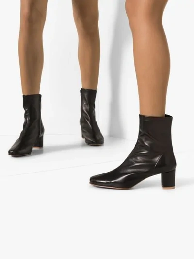 Shop By Far Sofia 65mm Ankle Boots In Black