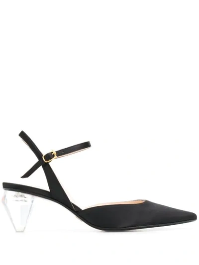 Shop Marc Jacobs The Slingback Gem Heel Pumps In Black