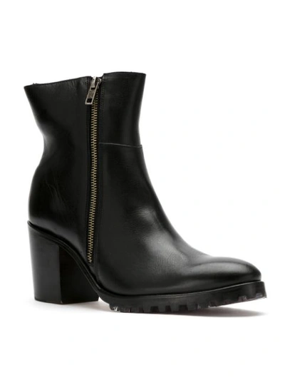 Shop Sarah Chofakian Leather Boots In Black