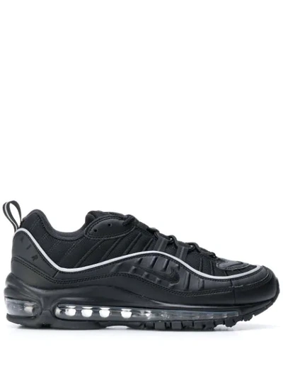 Shop Nike Air Max 98 Sneakers In Black