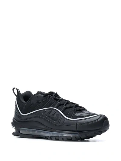 Shop Nike Air Max 98 Sneakers In Black