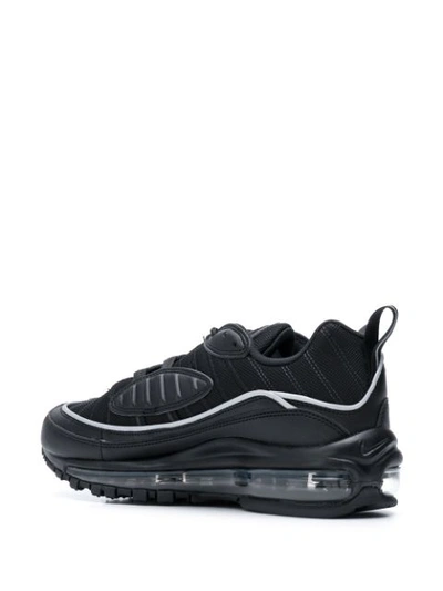 Shop Nike Air Max 98 Sneakers In Black