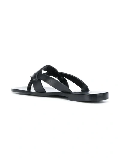 Shop Zeus + Dione Sparta Flat Sandals In Black