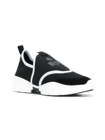 Shop Isabel Marant Neoprene Sneakers In Black