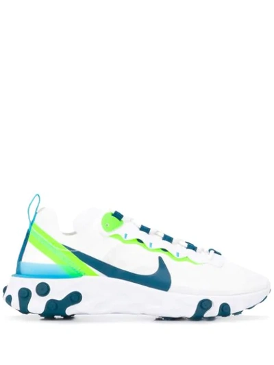 NIKE REACT ELEMENT 55 SNEAKERS - 白色